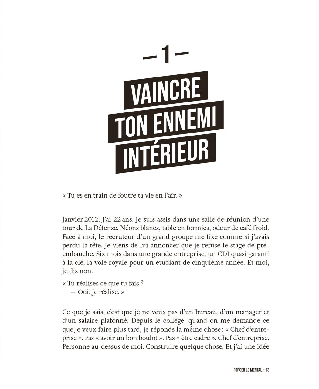 Chapitre 1 — Vaincre ton ennemi intérieur